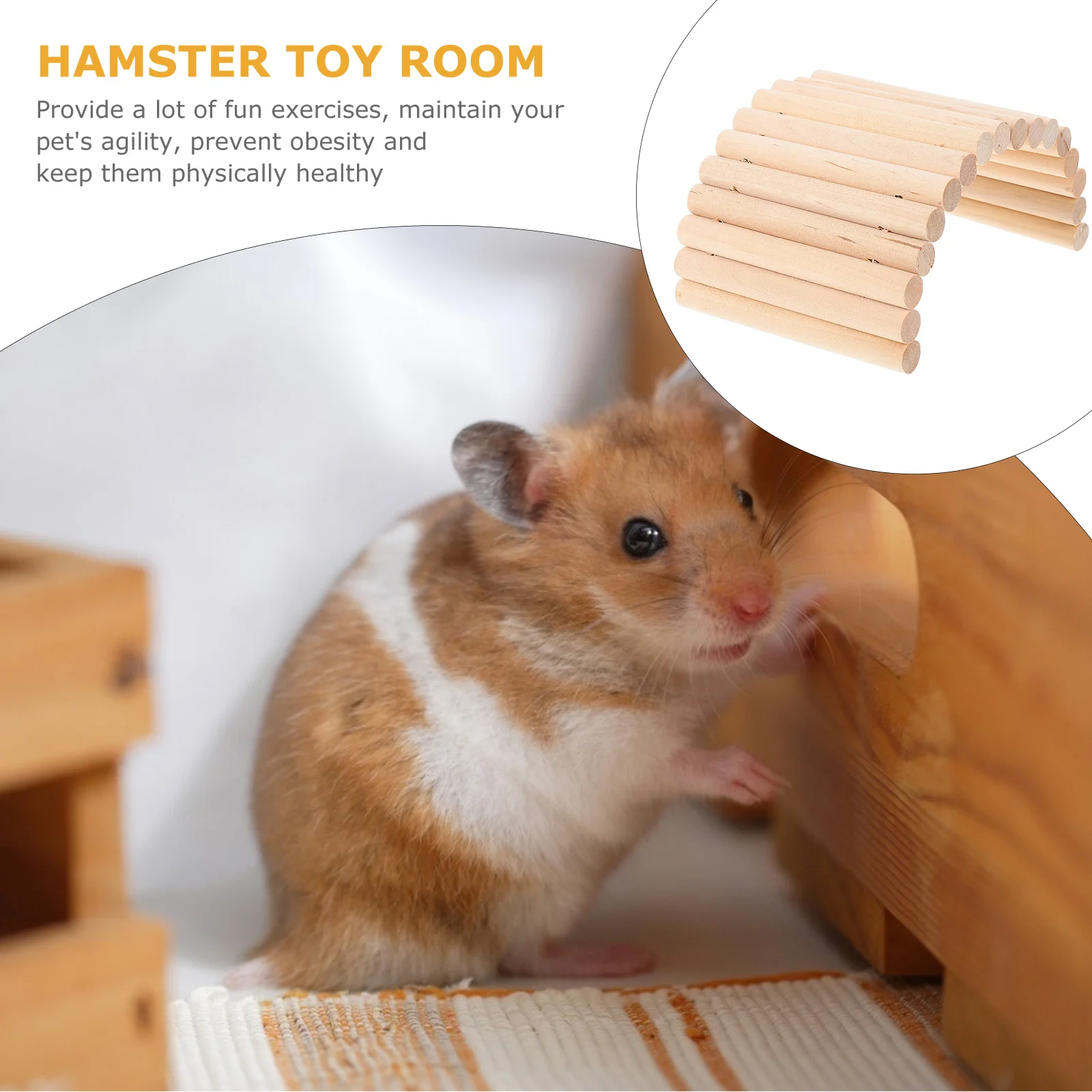 

Pet Climbing Ladder For Hamster Safe Pet Climbing Ladder Long Hamster Bridge Small Animals Exercise Equipment