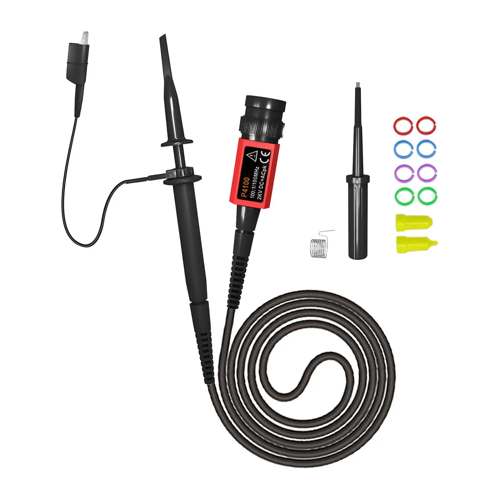 Universal Oscilloscope Probe 100:1 2kv 100MHz Oscilloscope Clip Probes Digital Oscilloscope Clip Probe for Digital Oscilloscopes