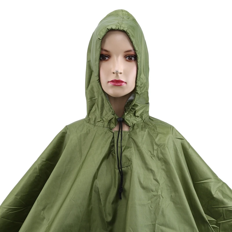 Rainwear Multipurpose Three In One Raincoat Backpack Mountaineering Outdoor Camouflage Hiking Poncho For Unisex Raincoat