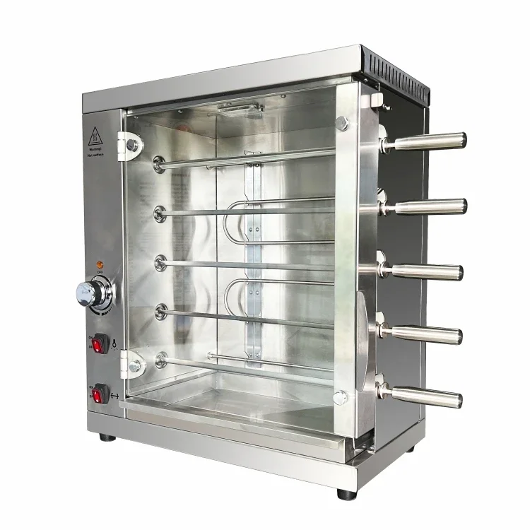 

Commercial Electric Arabic Chicken Roaster Stainless Steel Meat Rotary Grill Rack Machine for Restaurants and Hotels