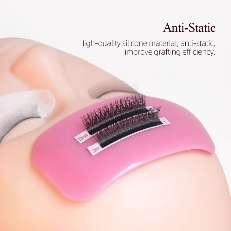 Forehead patch silicone pad pink/transparent silicone pad eyelash stylist simple high-quality auxiliary tool will not harm the s