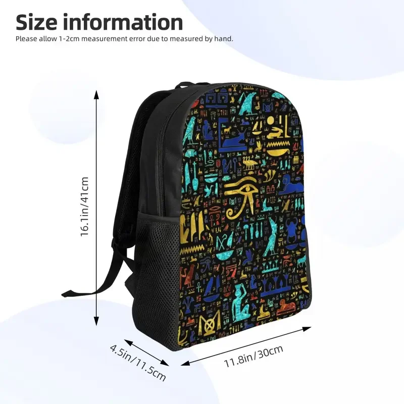 Sac à dos personnalisé en forme de Hiéroglyphes éma ens des Prairies, cartable pour étudiant, convient à un ordinateur portable de 15 pouces, pour femmes et hommes