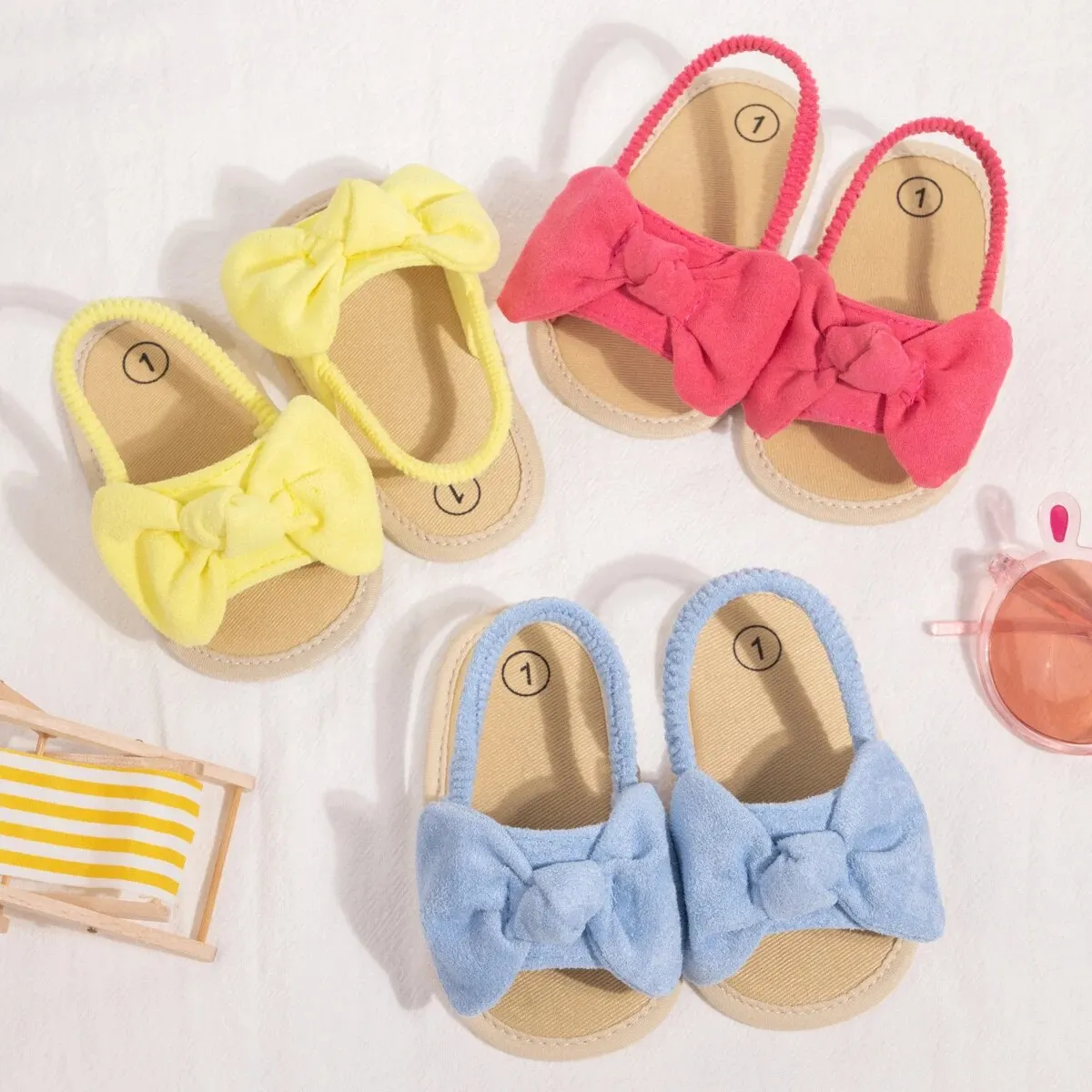 Meckior Casual Baby Girl sandały chłopięce oddychające z wystającym palcem antypoślizgowe buty dla malucha pierwszy Walker letnie impreza plenerowa klapki plażowe