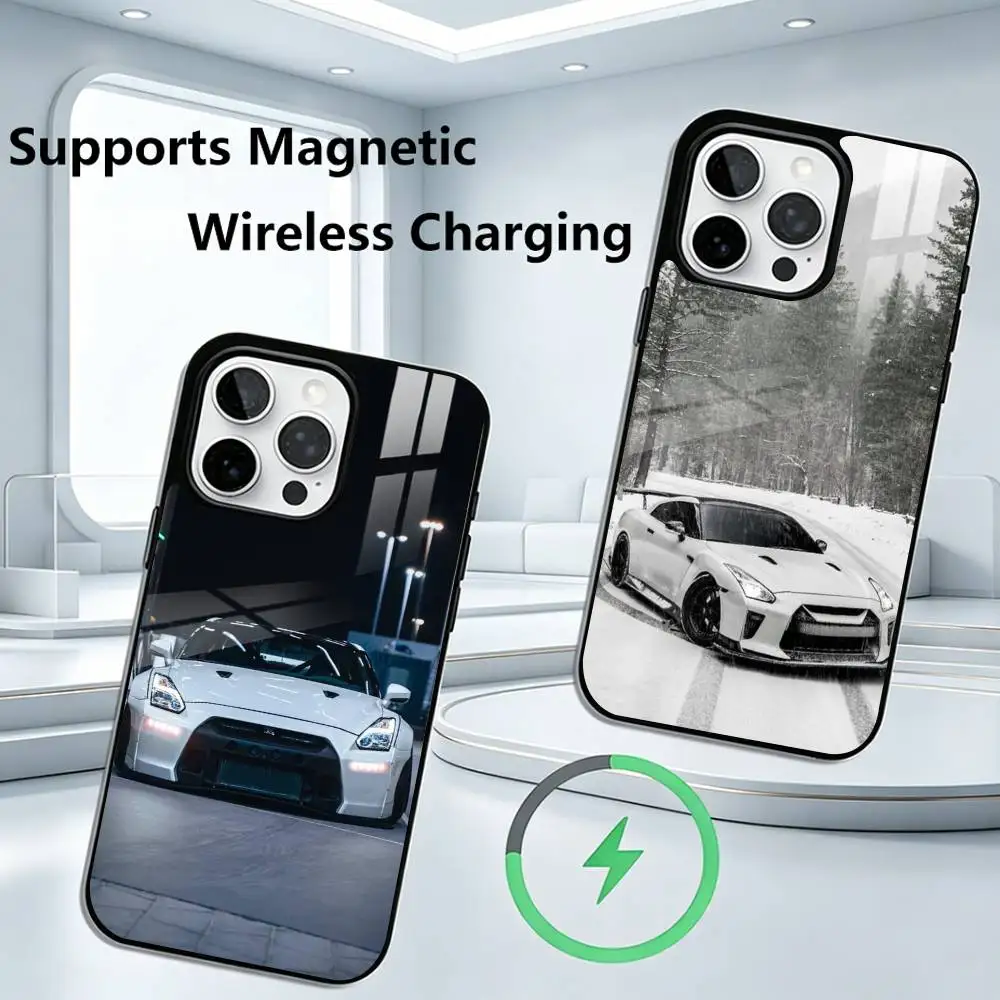 

GTR Sport Car R35 Phone Case For iPhone17,16,15,14,13,12,11 Plus,Pro Compatible with magnetic wireless charging