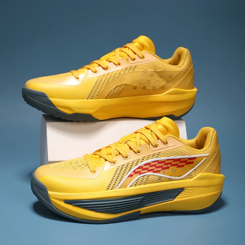 

Practical Basketball Shoes for Men and Women in Summer, Single-Layer Mesh, Breathable, Non-Slip, Wear-Resistant, Shock-Absorbing