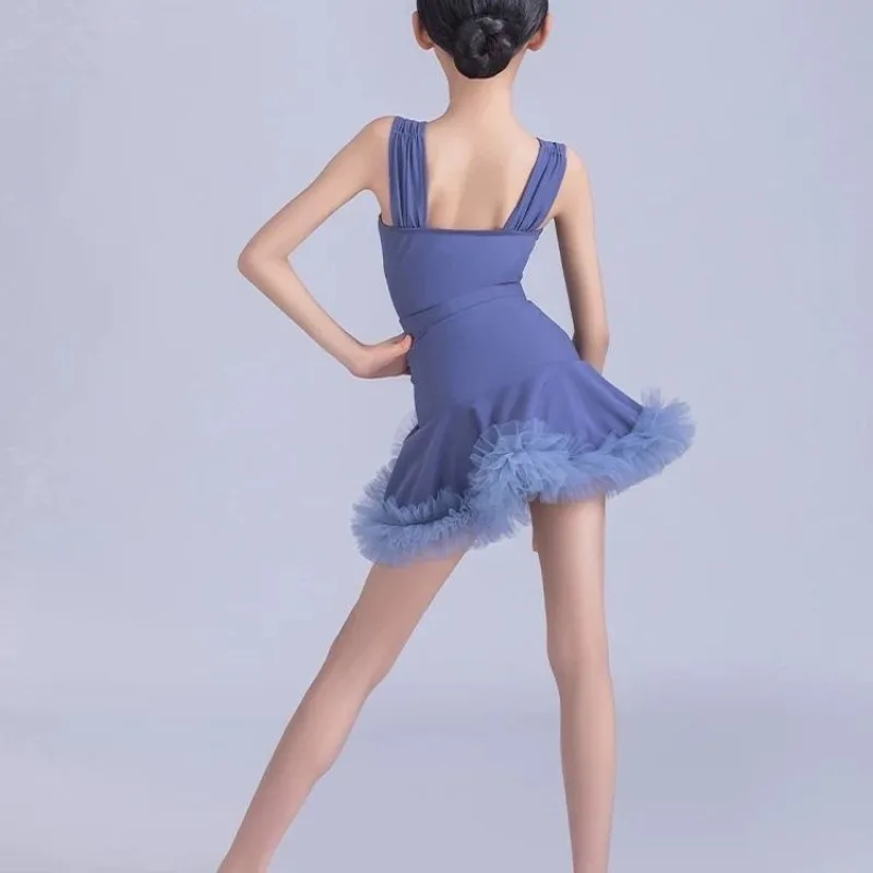 New Latin Dance Suit Dance Practice Set Suspender High Sense Summer Internet Celebrity Girls Children