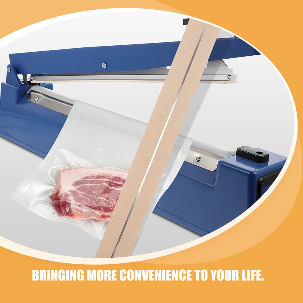 

6pcs Sealing Machine Heating Wire High Temperature Khaki Strips for Food Bag Sealant Replacing Sealer Parts Ensuring Great