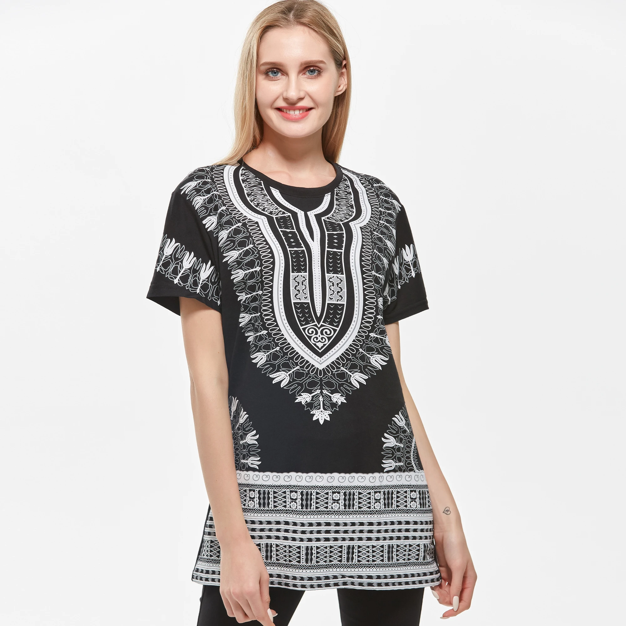 

Chest Width:39.37"Length:30.71"​ African Dashiki Shirt Unisex Africa Traditional Hoodie Top Clothes One Size fits most