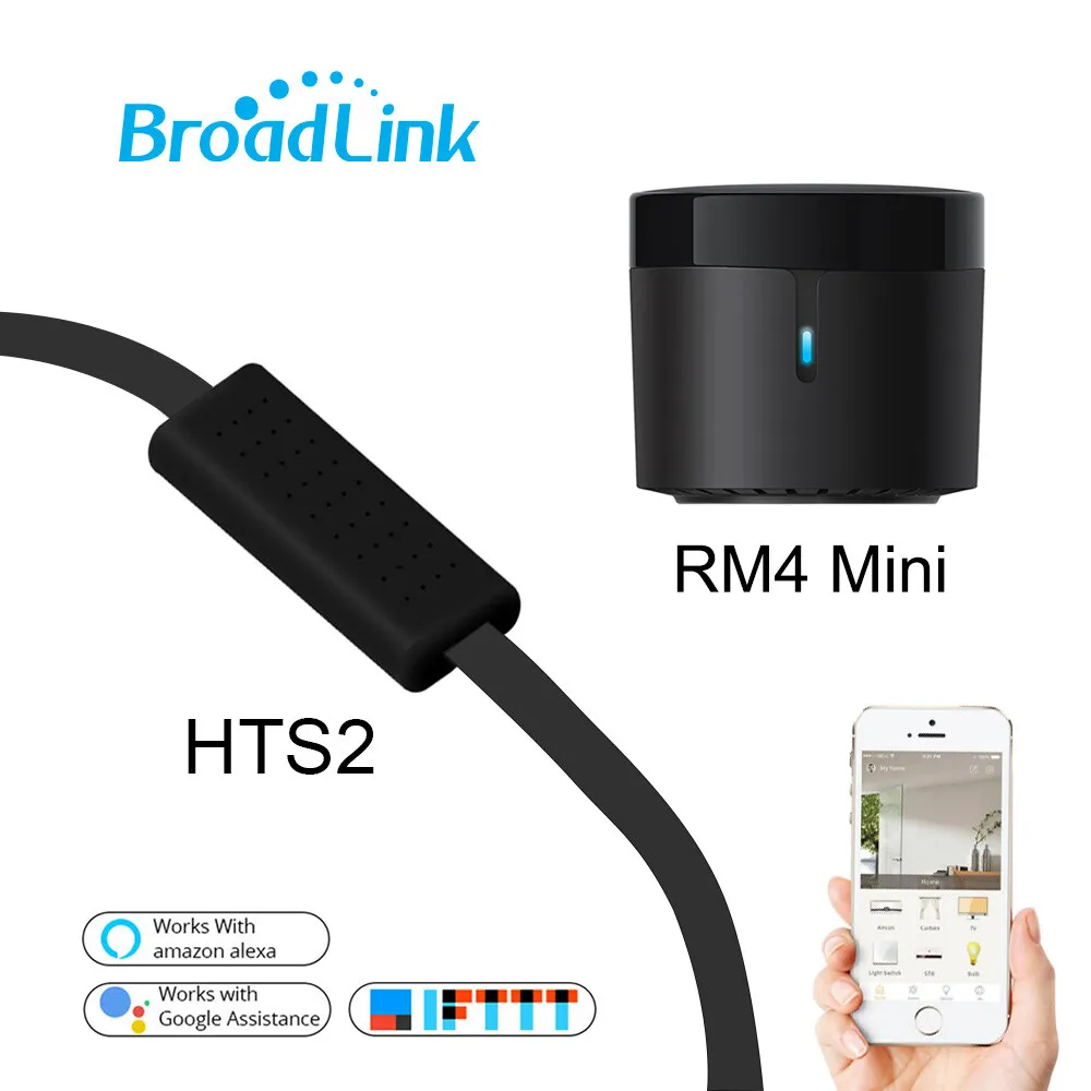 Broadlink RM4 Mini IR Wifi Wireless Smart Switch Universal Remote Control Controller HTS2 Sensor For Alexa Google Home Assistant