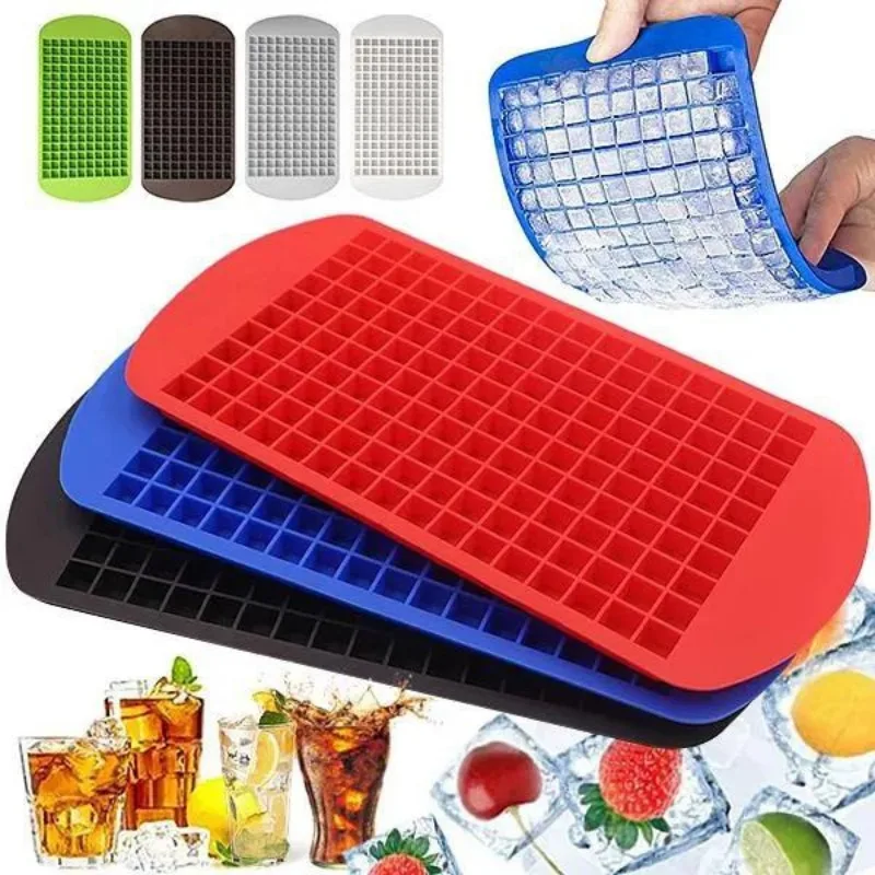 1/3pcs  Food Grade  Silicone Bar Ice Cube Tray Mini Ice Cubes Small Square Mold Ice Maker Silicone Mold