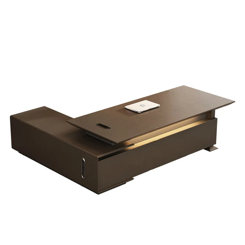 

Modern simple and environmentally friendly boss desk manager supervisor desk light luxury high-end desk office furniture