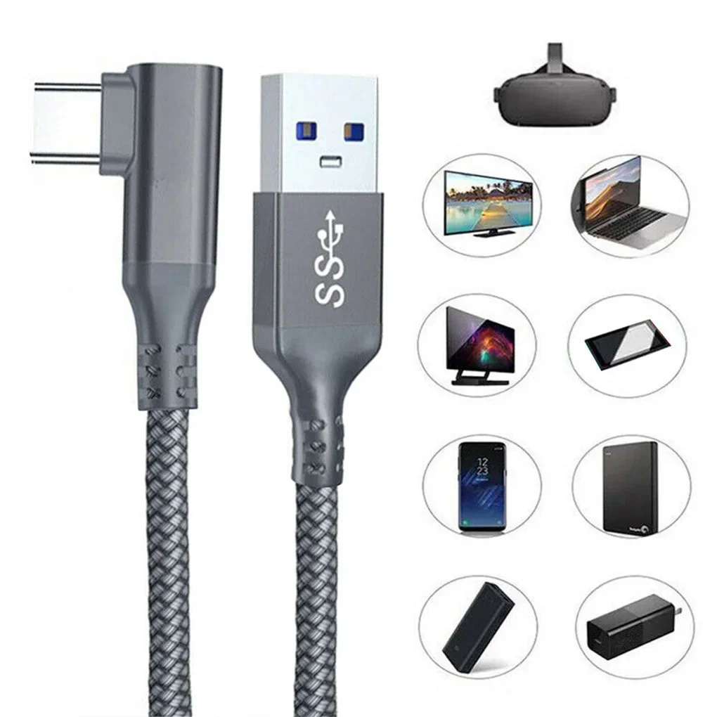 Accessories For Meta Oculus Quest 2 Quest2 Link Cable Smart 3D VR Glasses Virtual Reality USB A To Type C 3 5M 6M Headset Helmet view 3