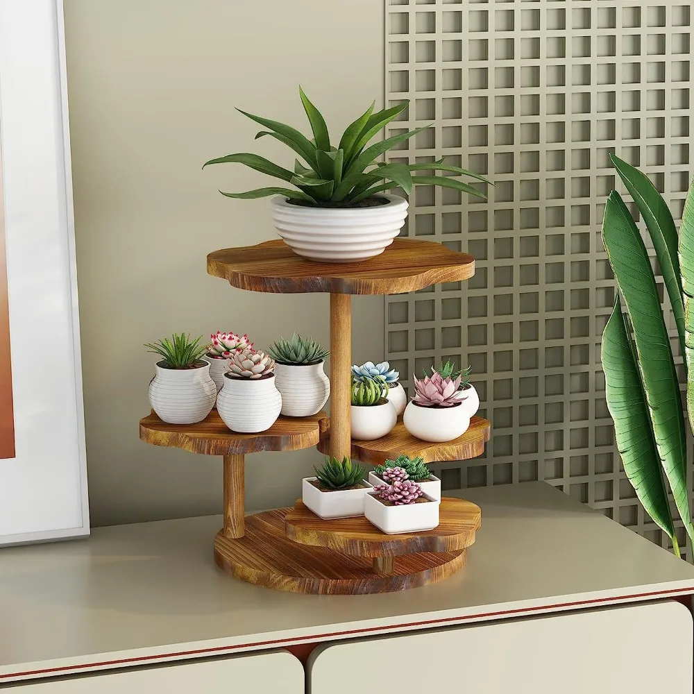 Wooden Cake Stand Multi-Tier Dessert Display Rack Hotel Tray Cupcake Storage Holder for Party