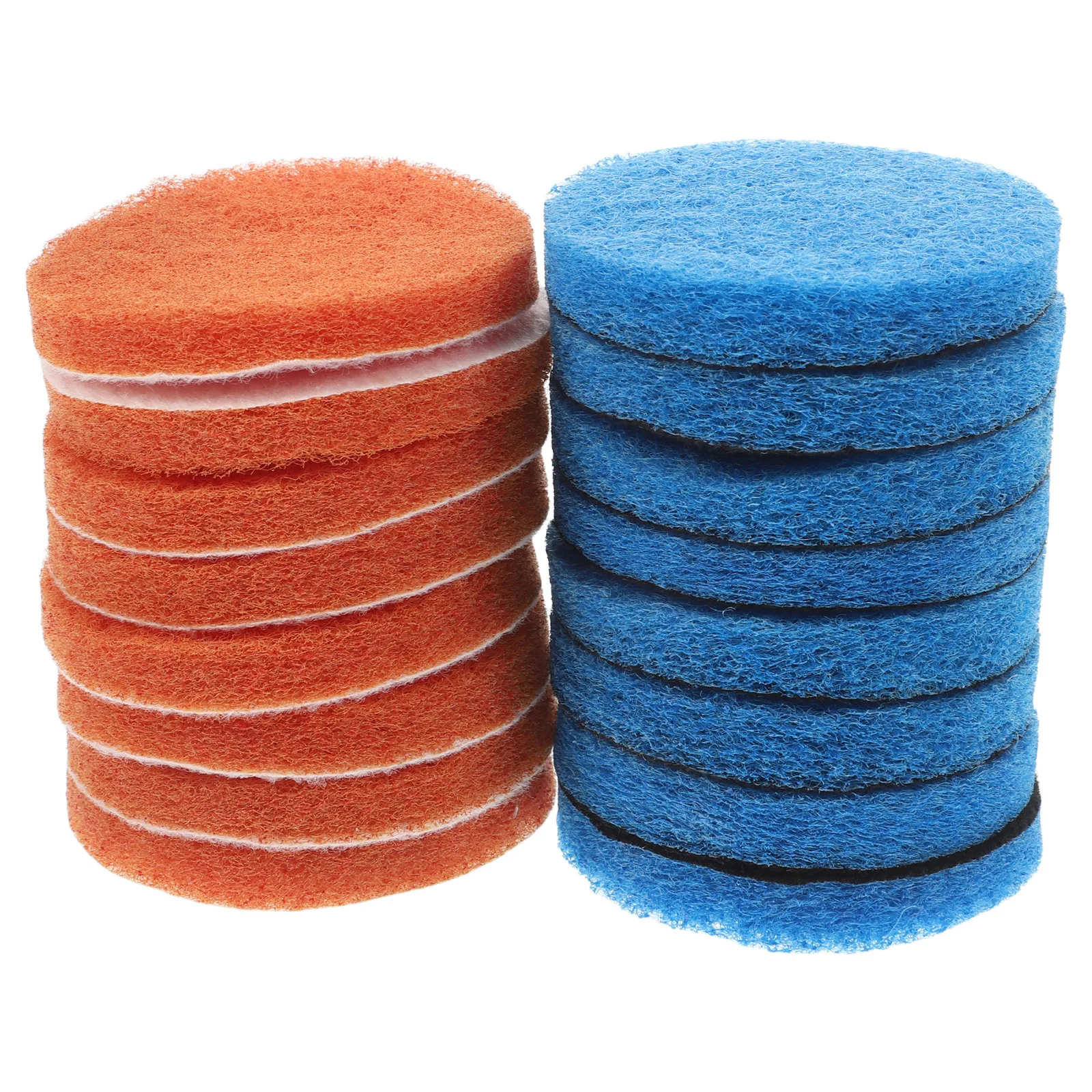 

16pcs 65mm Cleaning Sponge Supplies Round Backing Pad Dish Scrubber Kitchen Bathroom Floor Cleaner Non Scratch Durable Hook