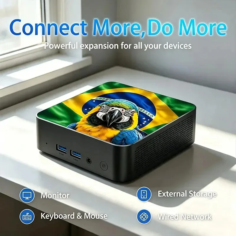 New Powerful Mini PC Computer Intel Core N150 PC Gaming Computer 16GB RAM 1TB M.2 SSD WiFi 6 BT5.2 4K HD Portable Desktop Pc view 5