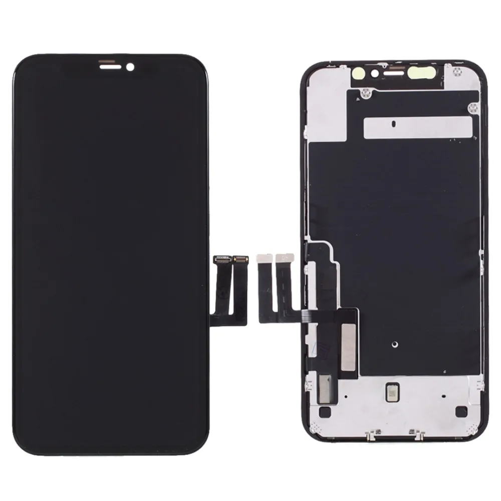 Écran LCD de remplacement pour iPhone 11, pièce d'assemblage de Hébergements eur avec support rapide et feuille de fer, 6.1 pouces