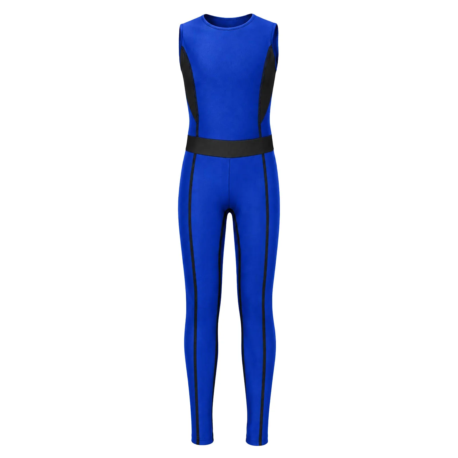 Ärmelloses Gymnastik-Unitard für Jungen, Kinder-Trainingsanzug, dehnbarer Leotard, Tanz-Trainings-Jumpsuit, Ballett-Tanz-Wettkampfkleidung – Detail 11