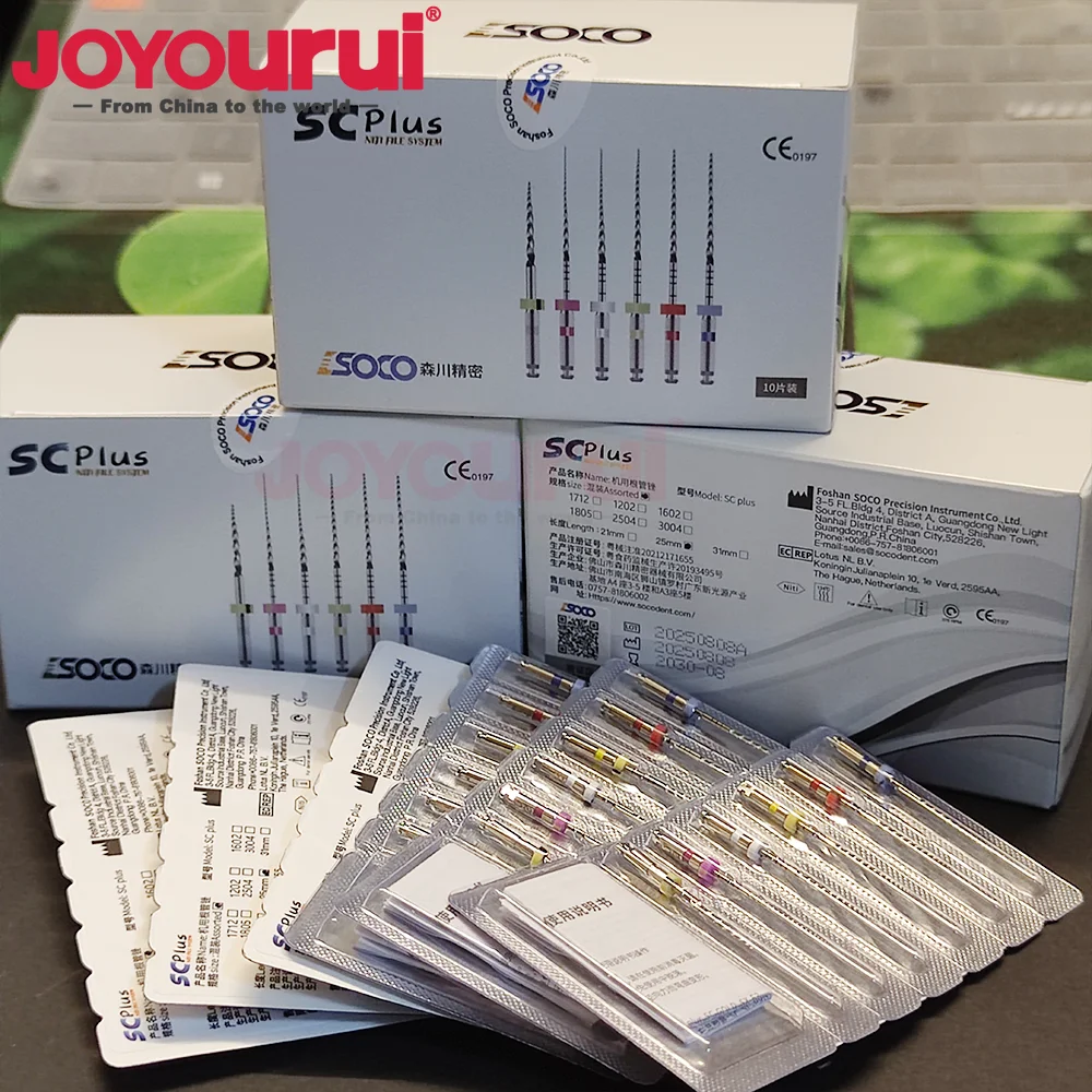 6Pcs/Box SOCO PLUS SC Plus Activated Root Canal File COXO Endodontic Files Dental Rotary Files Dental Materials 21mm 25mm 31MM