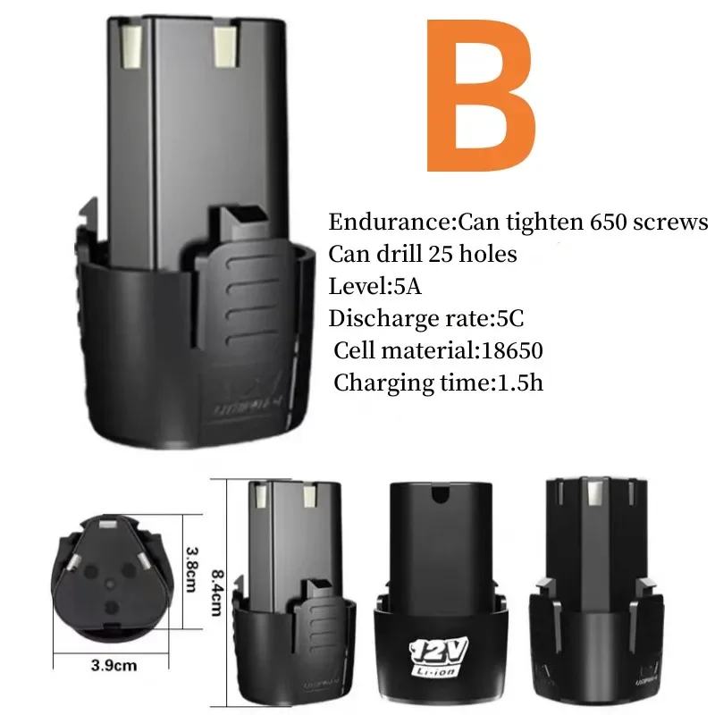 100% Original 12V 9800mAh Universal Rechargeable Battery for Power Tools Electric Screwdriver Electric Drill Li-ion Battery