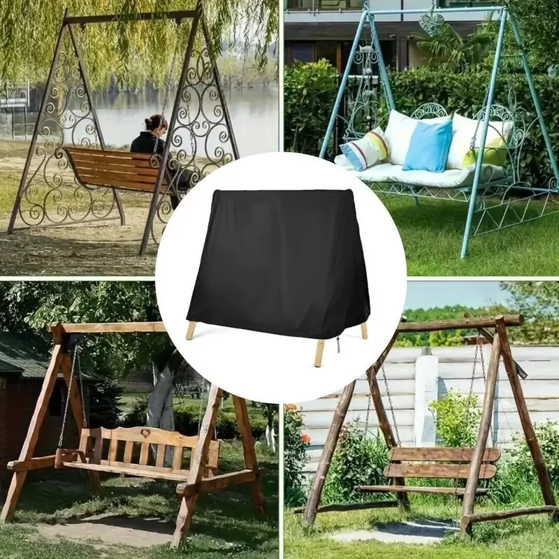 في الهواء الطلق ألف الإطار غطاء كرسي متأرجح الستائر غطاء مقعد أكسفورد مقاوم للماء المضادة للأشعة فوق البنفسجية حامي لحديقة ساحة الأثاث القماش هود