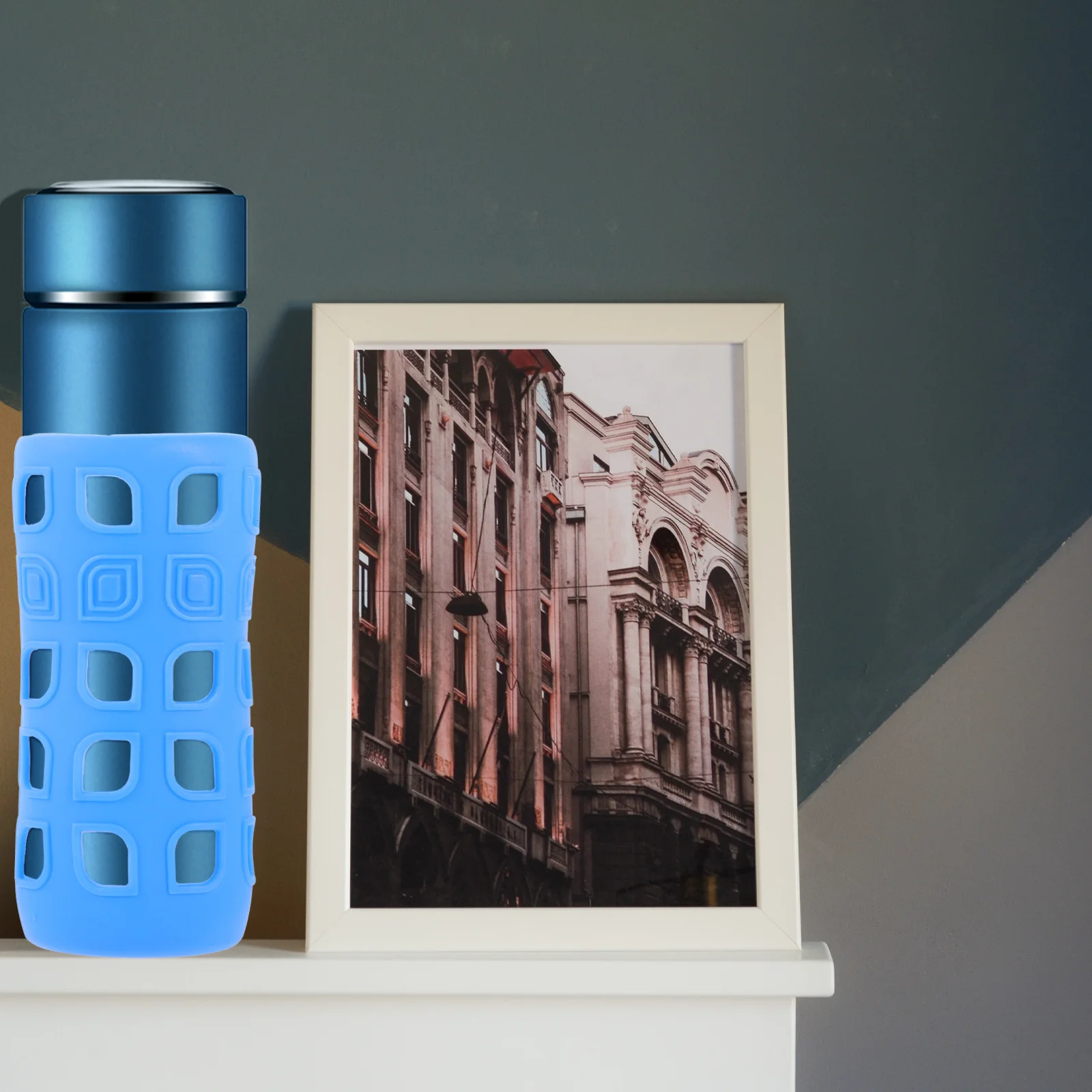 

4Pcs Silicone Water Bottle Protector Heat-Insulated Anti-Scratch Bottle Sleeve Ergonomic Glass Cup Covers Multi-Size Anti-Scald