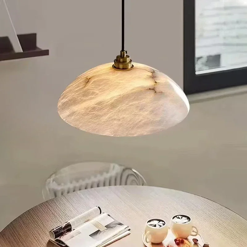 

Подвесной светильник из натурального мрамора, современный роскошный диаметр 30, 40 см, медь, столовая, кухня, бар, подвесные светильники, подвесной светильник для кафе, ресторана