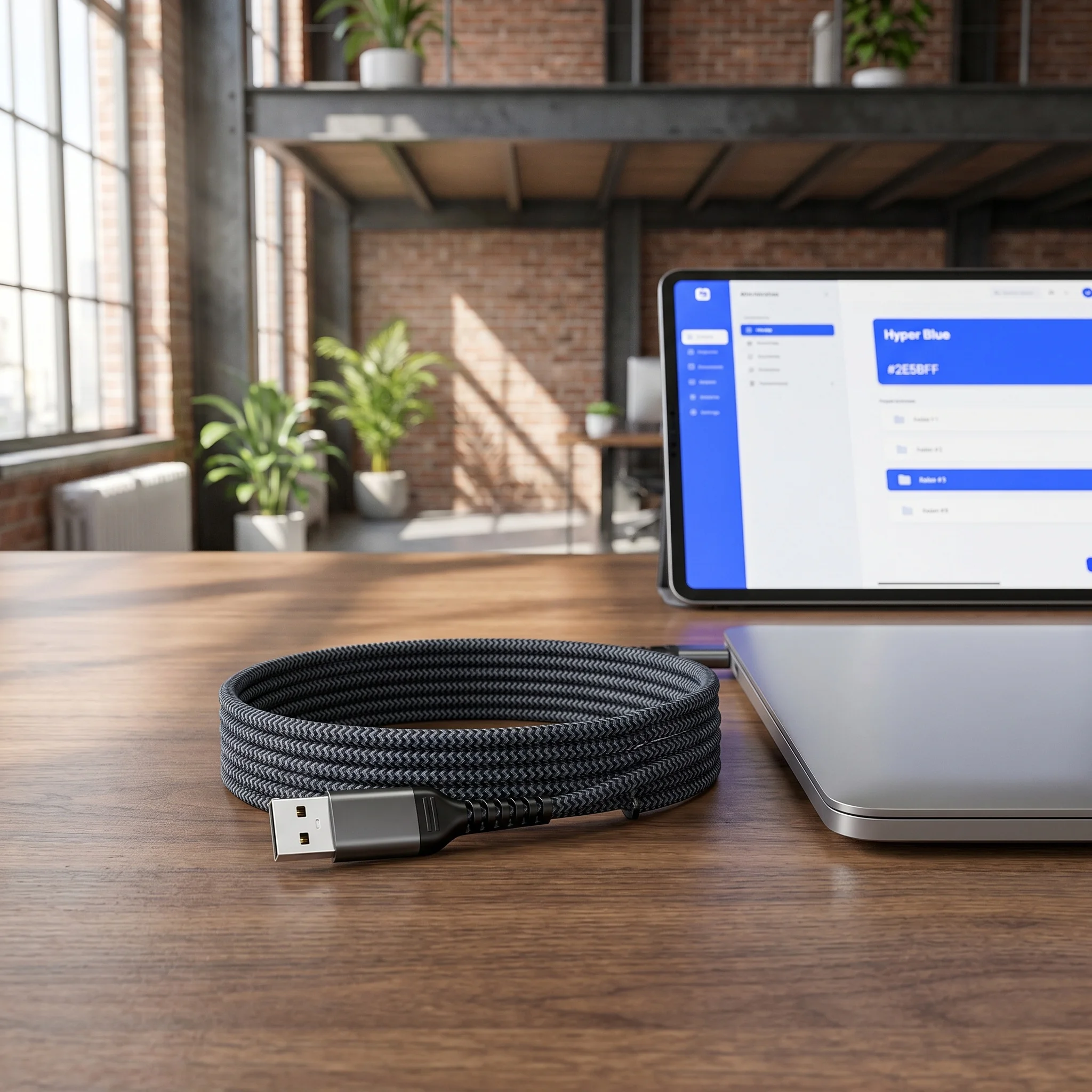 USB 3.2 Type C to A Cable 10Gbps 3A 60W QC3.0 Fast Charging Cable for iPad SSD Hard Data Transfer - view 2