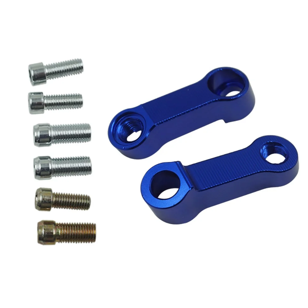 For Motorcycle Visibility Enhancer Mirror Riser Spacers Motorcycle Riding Blue Prevents Blocking Easy Installation