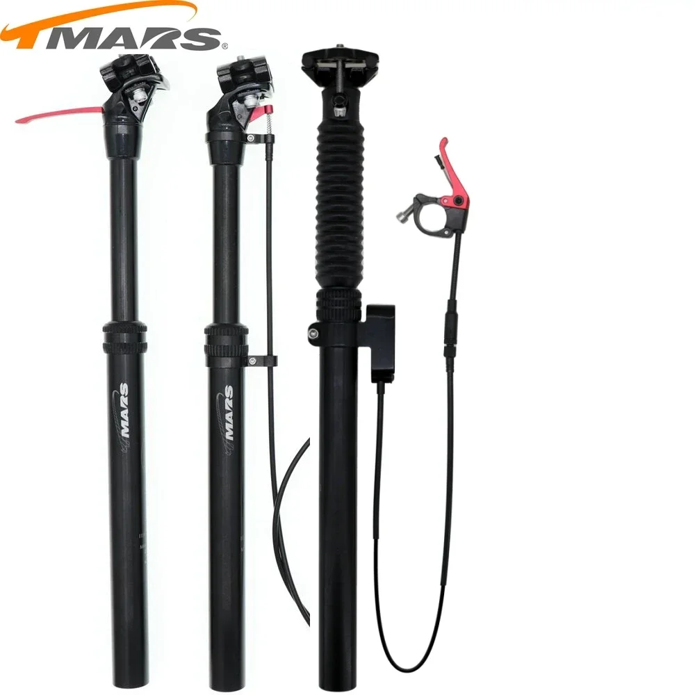 KOCAN Tige De Selle De Vélo Télescopique, 30.9/31.6mm, Hauteur Réglable, Tube De Selle De Vélo Hydraulique En Aluminium, Accessoire De Cyclisme, Vélo De Ville, Noir