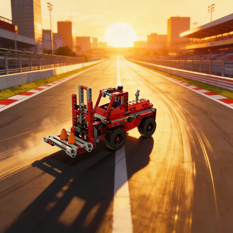 

449pcs MOC C Model Heavy Duty Forklift Technical Building Blocks Toy Gift Creative Display Collectible Desk Premium Adult Kids