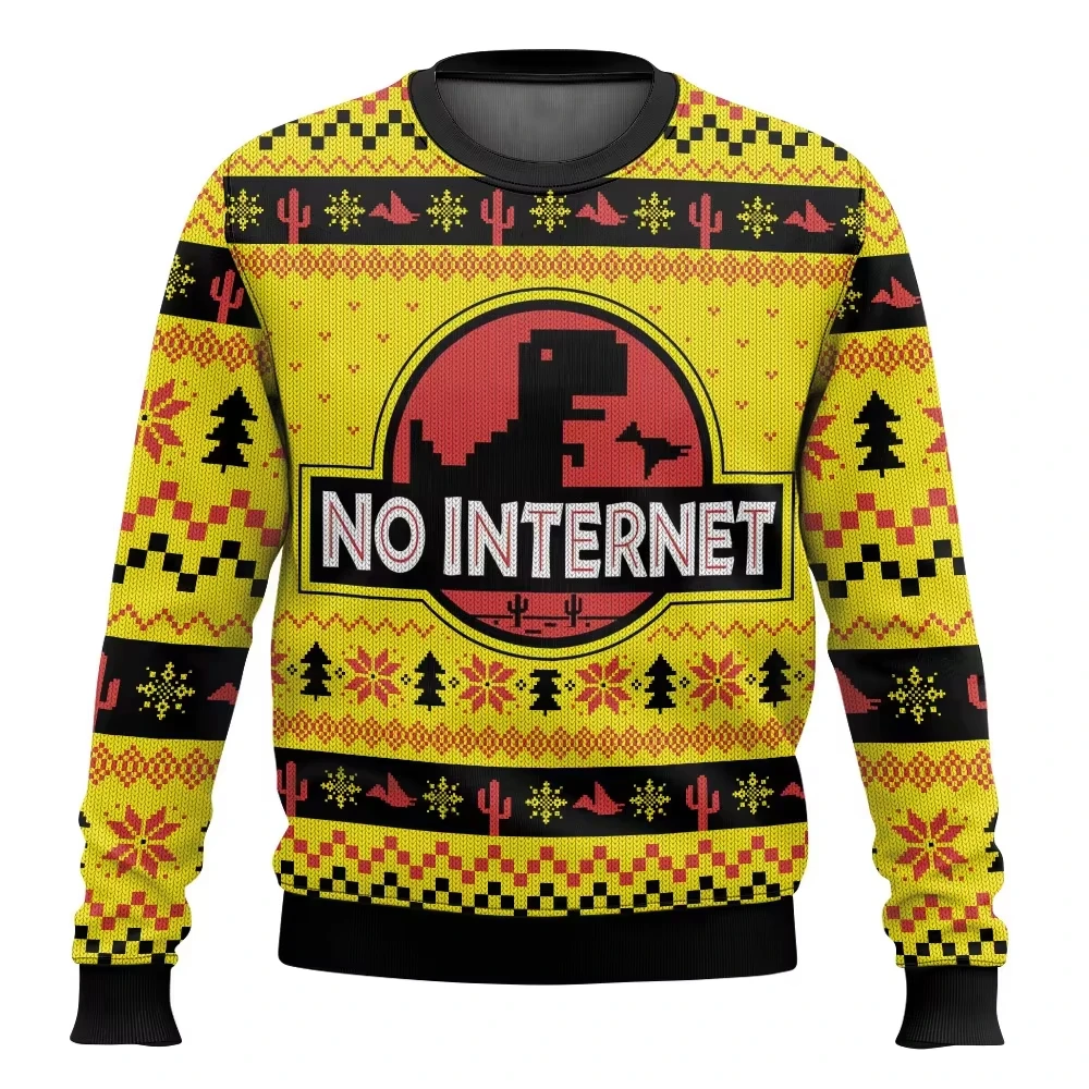 Jurassic Park Dinossauros Feliz Natal Roupas Presentes Suéteres de Papai Noel moletons masculinos e femininos 3D Festa de outono