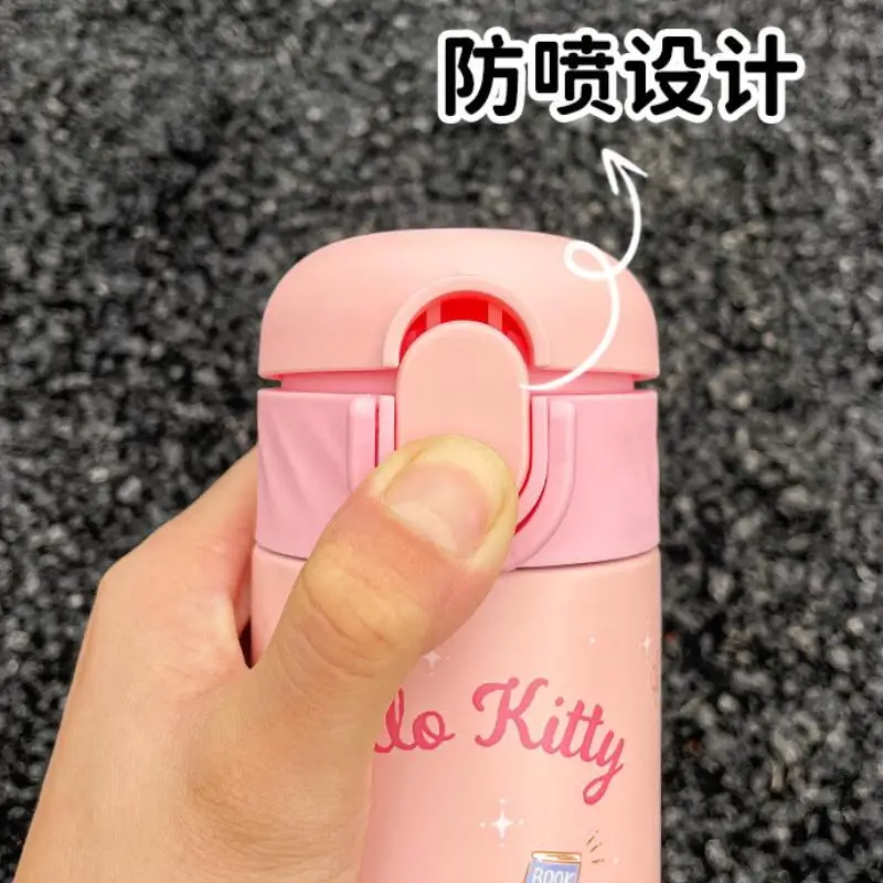 Bonito bonito dos desenhos animados olá kittys kuromi minha melodia manter a temperatura copo portátil criança uma xícara com uma palha moda presente
