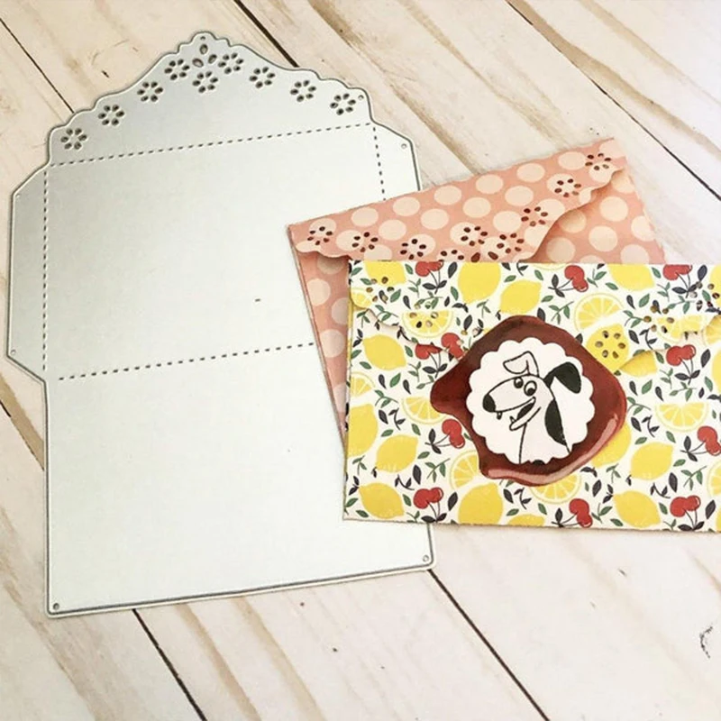 New Lucky Flower Frame Envelope Craft Embossing Mold 2022 Metal Cutting Dies for DIY Decorative Scrapbooking Album Card Making