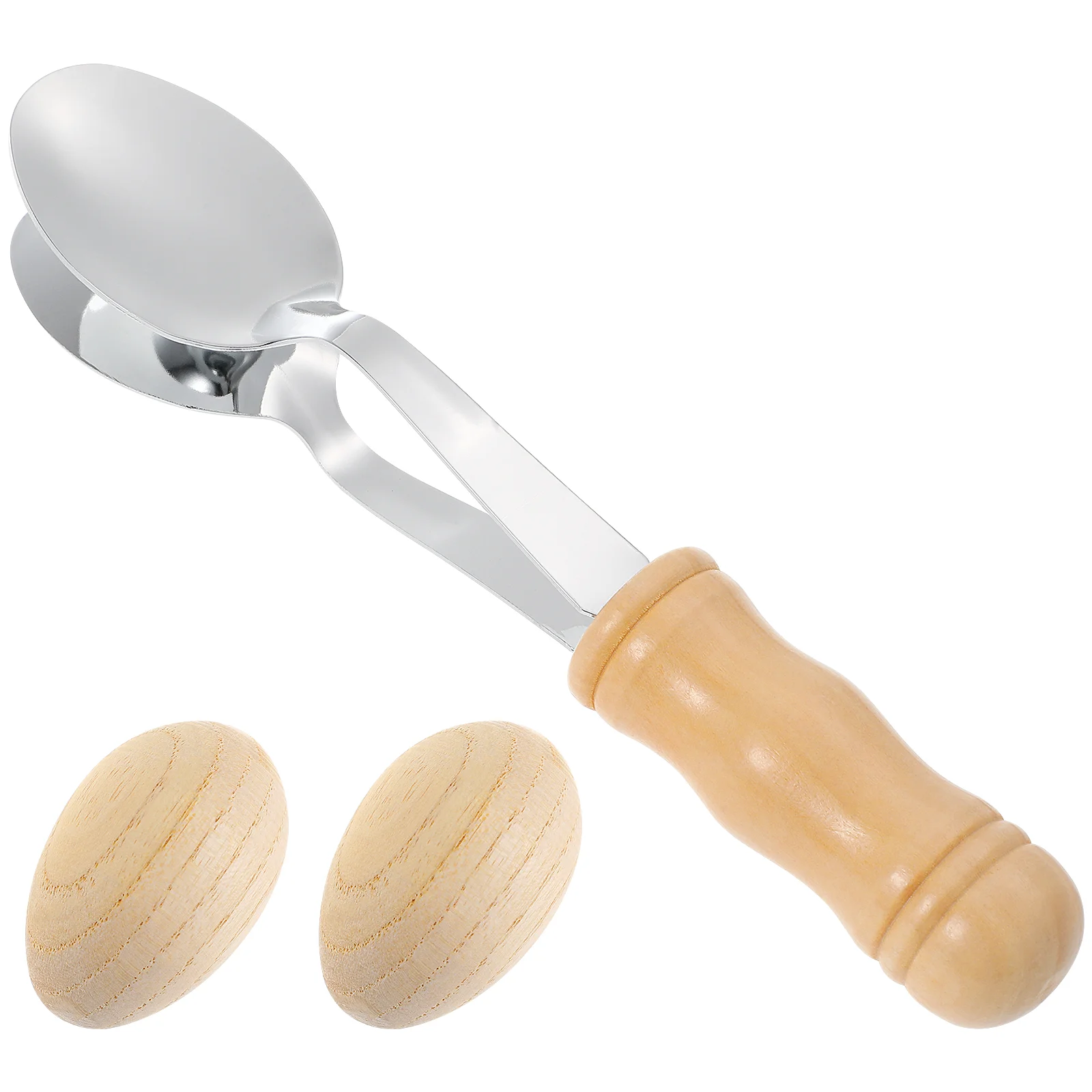 

Spoon Musical Spoons Egg Shakers for Kids Wood Clappers Folk Percussion Instrument Wooden Child