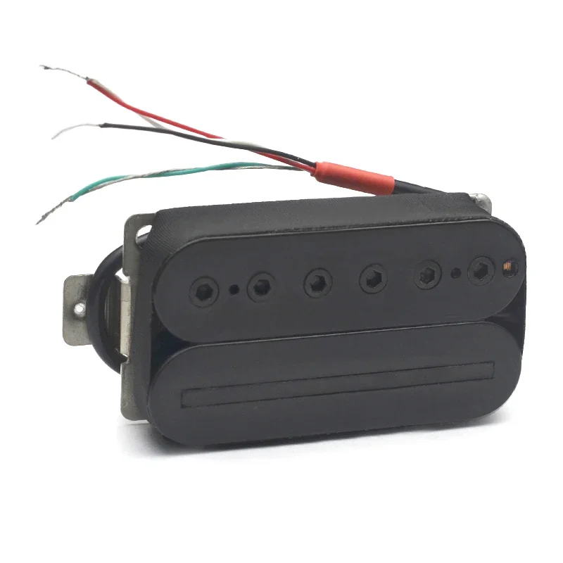 

Alnico V Electric Guitar Humbucker 16.6K Blade/Hex Screw Adjusting Dual Coil with 4 Conduct Cable/Coil Splitting Alnico 5 Black