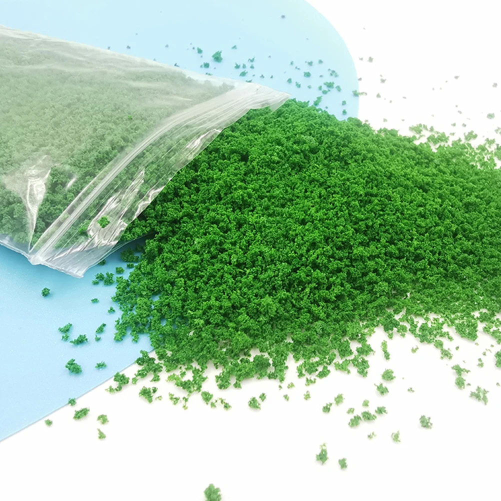 

4pcs Green Tree Powder Static Grass Flock Miniature Train Landscape Layout Diy Fairy Garden Leaves Modeling Basing Material