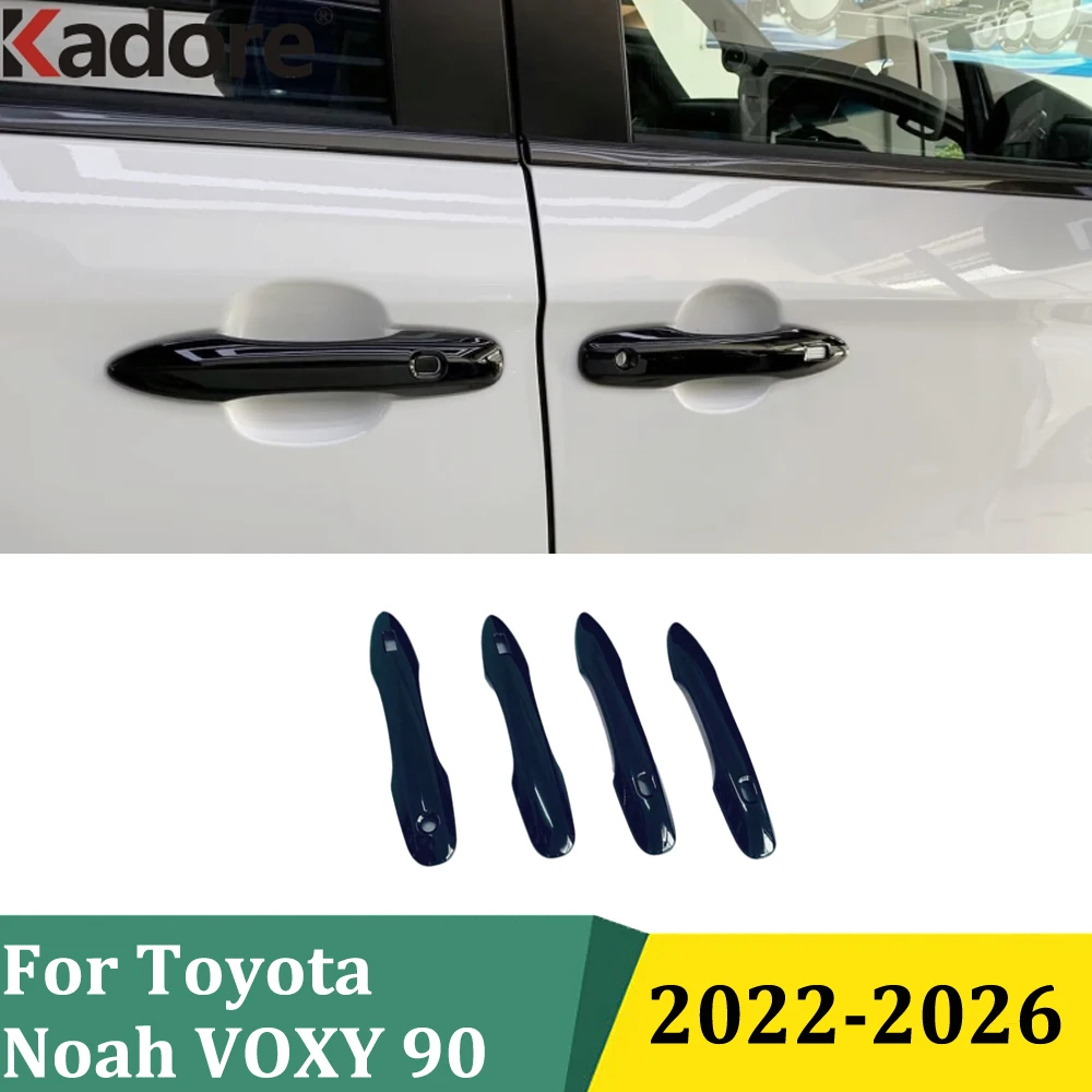 

For Toyota Noah VOXY 90 2022-2026 Chrome Side Door Handle Cover Handles Bowl Protector Trim Car Exterior Styling Accessories