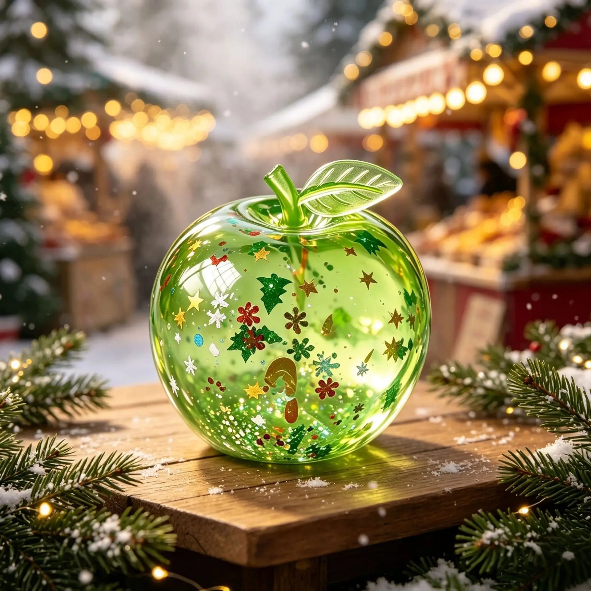 Green Apple Pinching and Relaxing Toy Maltose Apples Release Anger Slowly Rebound Pinching Toy Gifts for People