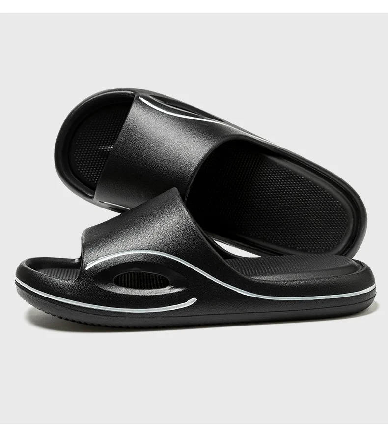 Damen-Slip-On-Sandalen, rutschfeste, behandelte Basis – atmungsaktive Sohle mit Belüftungsöffnungen für ganzjährigen Komfort, leichte Heimschuhe