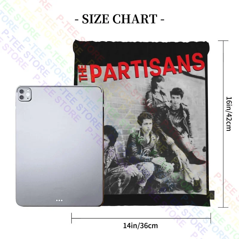 The Partisans Police Story Photo Hardcore Punk Rock Music Band Drawstring Bags Gym Bag Foldable Bags For Travel