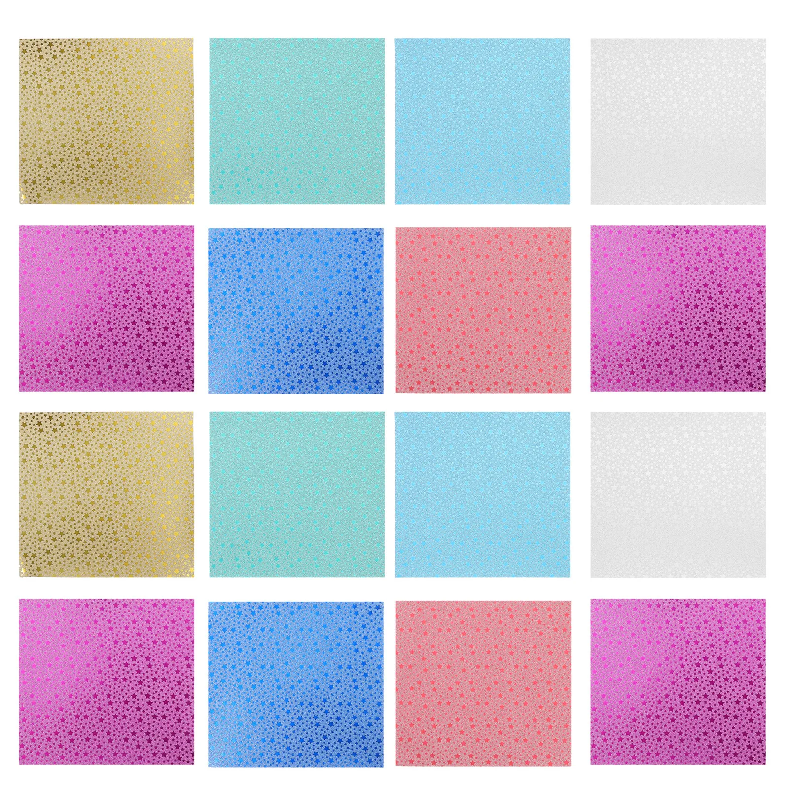 

Набор из 28 листов блестящей оригами-бумаги: переливающаяся, сияющая, для детского творчества, поделок и декораций, разноцветная, с блестками, для художественных работ