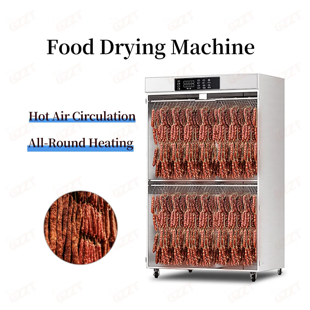 250kg Industrial Cured Meat Sausages Fish Drying Chamber Dryer Machine 150 Hooks Three-Dimensional Chorizo Drying Oven Machine