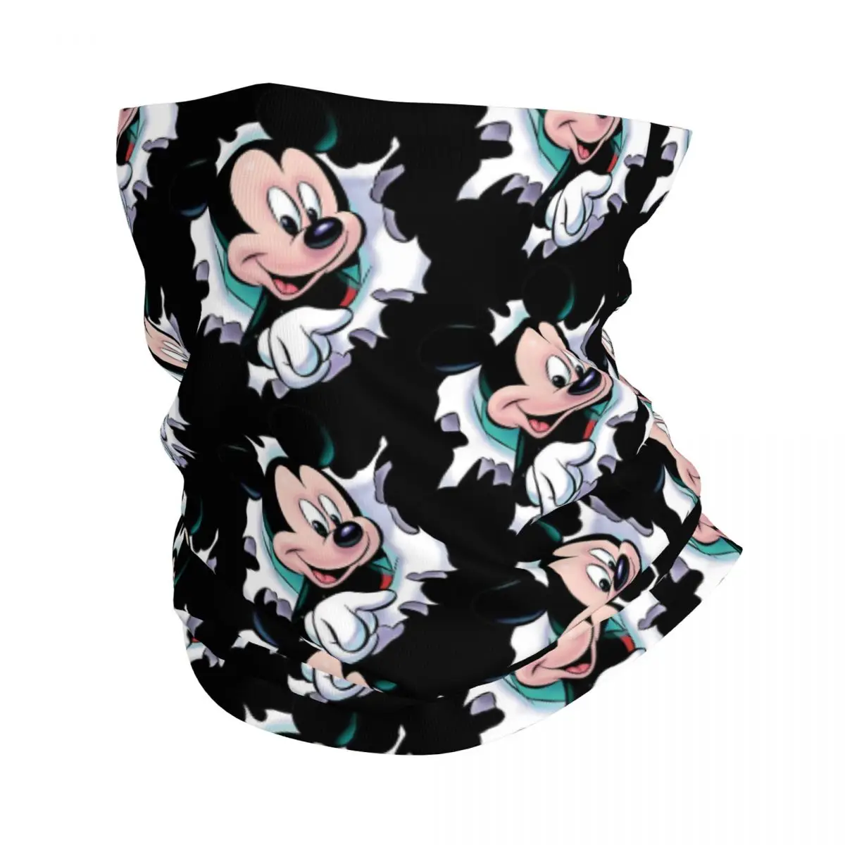 

Custom Mickey Mouse Bandana Neck Gaiter UV Protection Face Scarf Cover Men Women Cartoon New Headwear Tube Balaclava