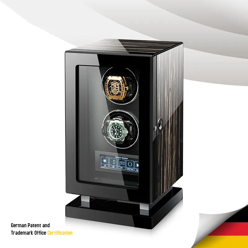 Luxury watch winding box with silent anti magnetic multifunctional watch storage box suitable for brands such as Rolex