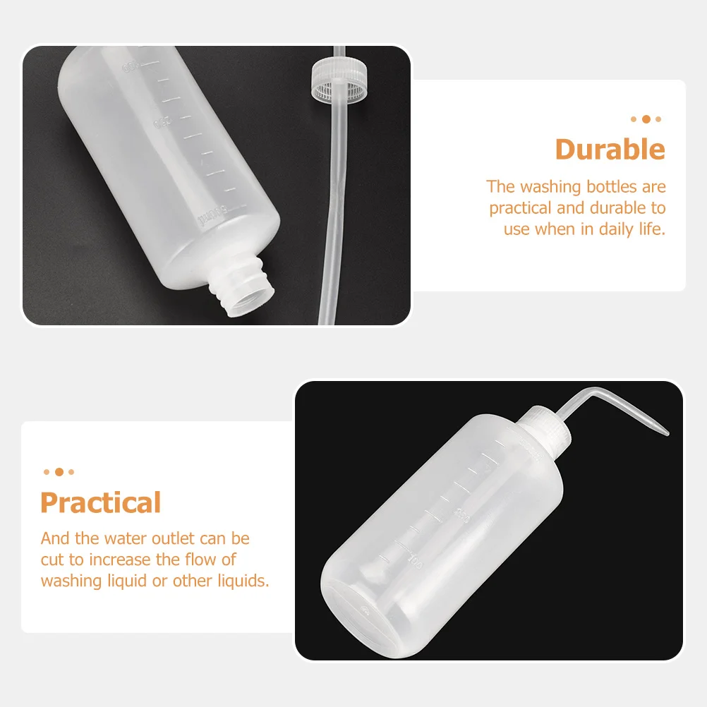 

3 Pcs Green Algae Bottle Portable Hand Washing Multi-function Water Bottles Rinse Small Squirt