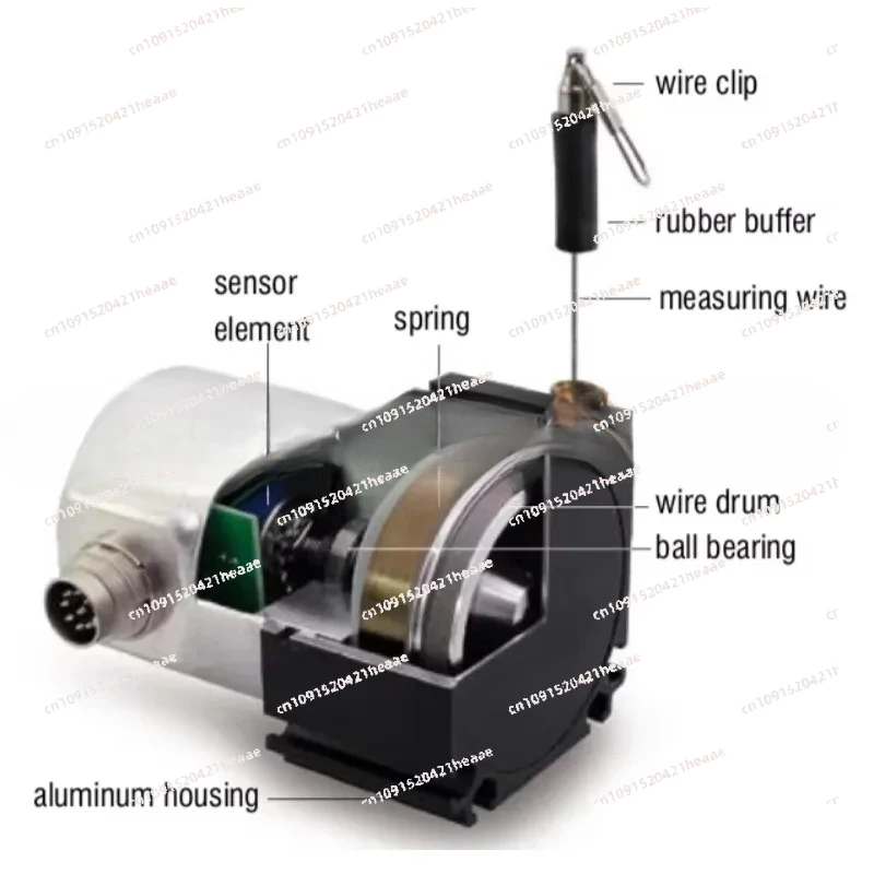 مناسبة لمستشعر موضع سحب الأسلاك بمدى 2500 مم، جهاز تشفير الحبل، نوع مقياس الجهد