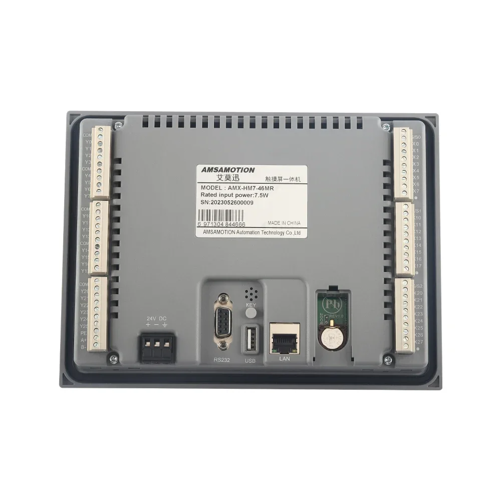 All-in-one Integrator Controller of HMI PLC HM7A-32MR HM7-46MRT HM7-16MRT Operate Panel Transistor Relay 2 Way PT100