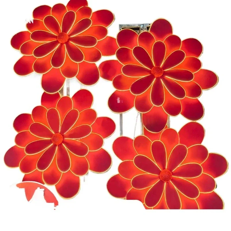 Outdoor giant simulated flower daisy Meichen waterproof eva luminous shopping mall store restaurant wall decoration props