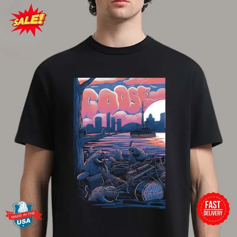 Goose Poster For Night 1 Show In Toronto Canada On February 10 2025 T Shirt