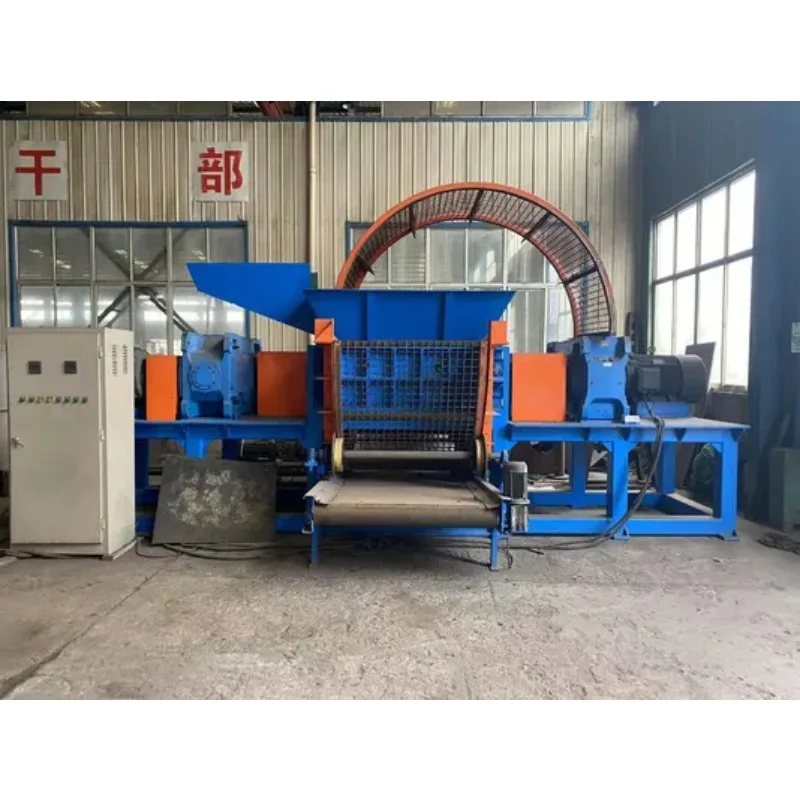 Energy Saving Tyre Shredding Machine Waste Tire Shredder Cutter Tyre Shredding Equipment for Small Scale Recycling